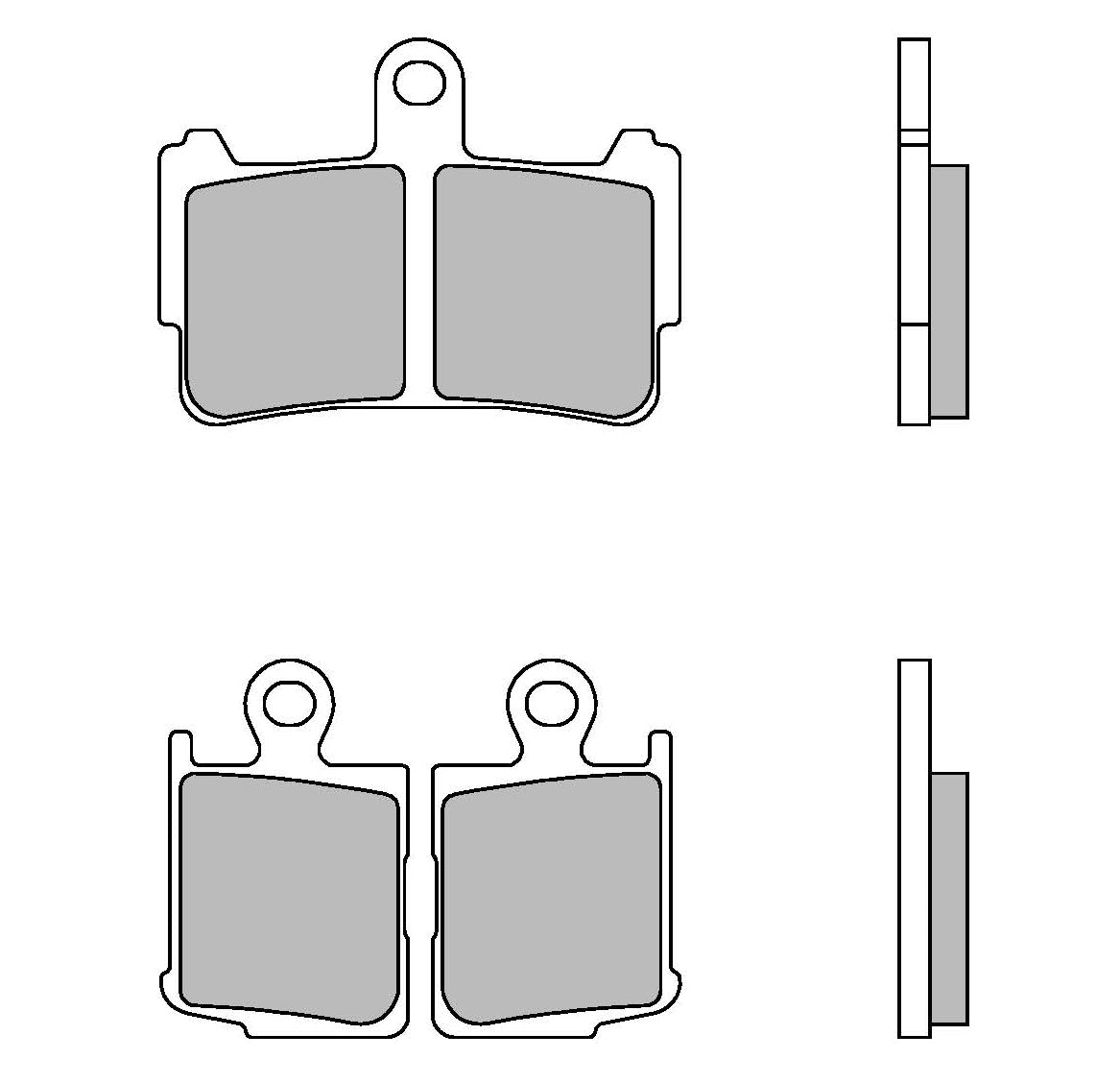 Brembo Sinter Road Brake Pads 07HO37SA (2x Packs)