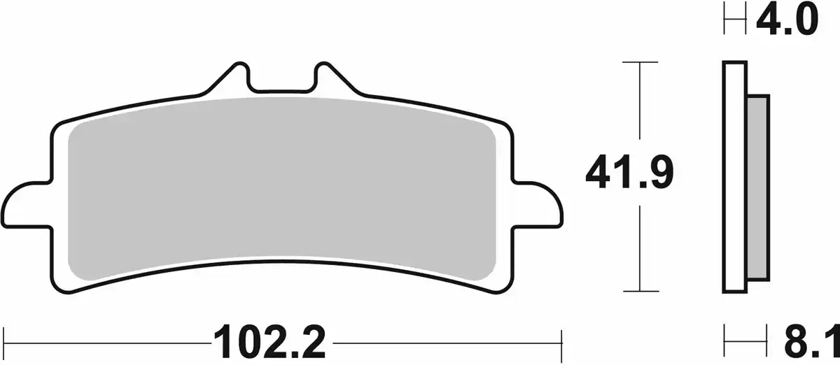 SBS 901DS-1 Dual Sinter Racing Brake Pads (Single Pack)