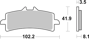 Brembo Sinter Road Brake Pads 07BB37SA (Single Pack)