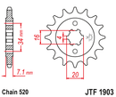 JT Front Steel Sprocket JTF1903.14-2