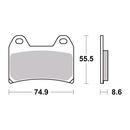 Brembo Sinter Road Brake Pads 07BB19SA (2x Packs)-2
