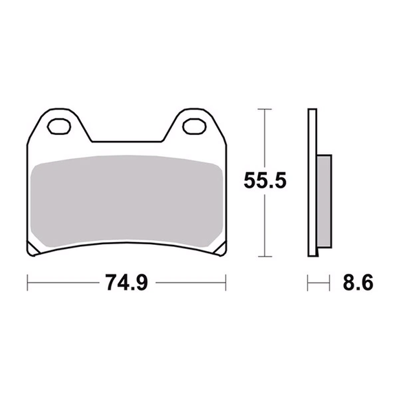 Brembo Sinter Road Brake Pads 07BB19SA (2x Packs)