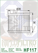 Hiflo High Performance Oil Filter HF117-2