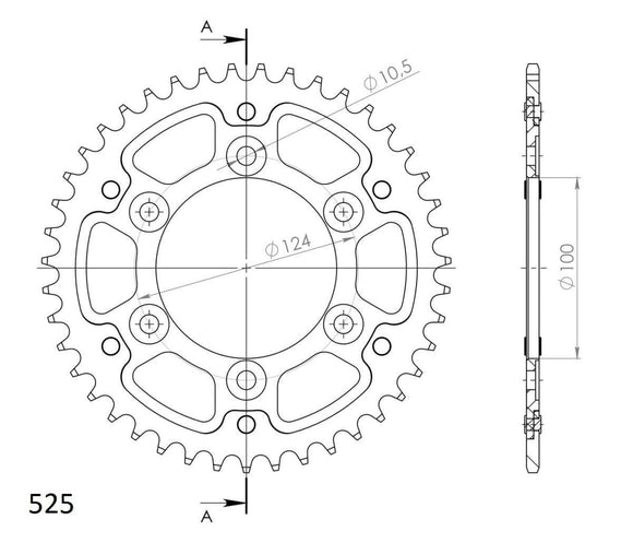 Supersprox Stealth Rear Sprocket RST-745:41