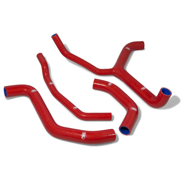 Buy red Samco Sport Silicone Y Race Design Radiator Coolant 4 Hose Kit for Kawasaki ZX-10R 2016-20 KAW-78
