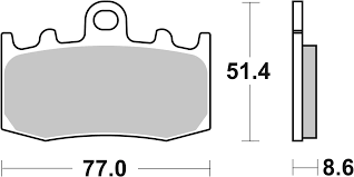 Brembo Sinter Road Brake Pads 07BB26SA (2x Packs)
