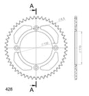 Supersprox Aluminium Rear Sprocket RAL-898:51-2