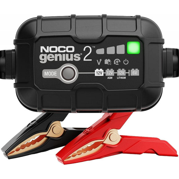 NOCO 6/12V Genius 2 Smart Battery Charger and Maintainer 2A