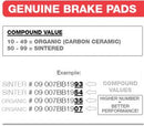 Brembo Carbon Ceramic Brake Pads 07BB1408-3