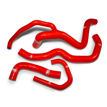 Buy red Samco Sport Silicone Radiator Coolant Hose Kit for Kawasaki ZX-6R 2009> 4 Hose Race Spec