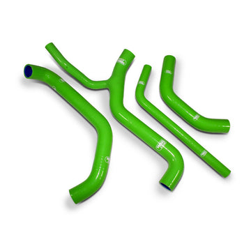 Buy green Samco Sport Silicone Y Race Design Radiator Coolant 4 Hose Kit for Kawasaki ZX-10R 2011-2015 KAW-67