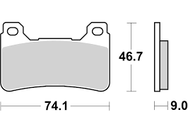 Brembo Sinter Racing Brake Pads 07HO50SR (2x Packs)
