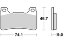 Brembo Sinter Racing Brake Pads 07HO50SR (2x Packs)-2