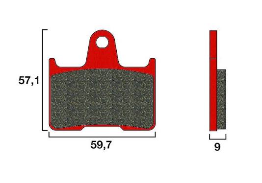 Brembo Sinter Road Brake Pads 07SU25SP - Rear