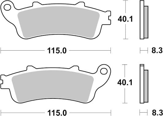 Brembo Sinter Road Brake Pads 07HO42SA (2 Packs)