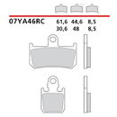 Brembo Racing Ceramic Brake Pads 07YA46RC (2x Packs)-3
