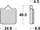Brembo Sinter Long Life Brake Pads 07BB33LA (Single Pack)-2