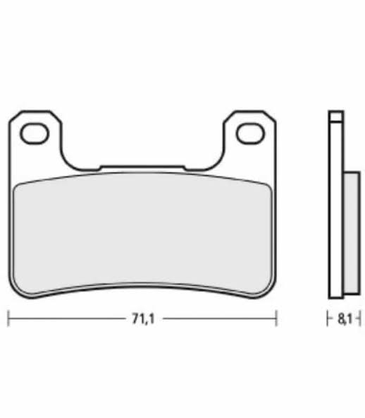 Brembo Z04 Sintered Racing Brake Pads M518 (2x Packs) 107A48651