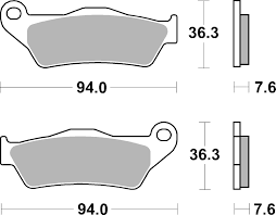 Brembo Sinter Road Brake Pads 07BB04SP - Rear