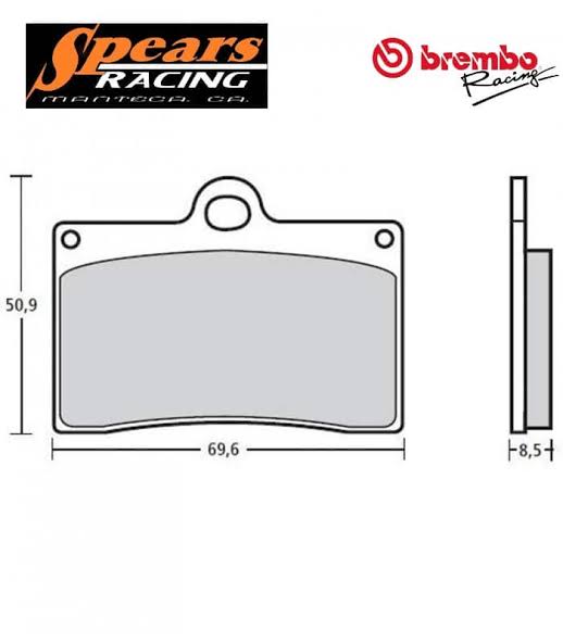 Brembo Z04 Sintered Racing Brake Pads M538 (2x Packs)