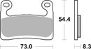 Brembo Sinter Racing Brake Pads 07GR90SR (2x Packs)-2
