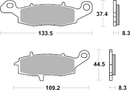 Brembo Sinter Road Brake Pads 07KA18SA & 07KA19SA-2