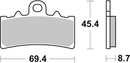 Brembo Sinter Road Brake Pads 07GR18SA-3