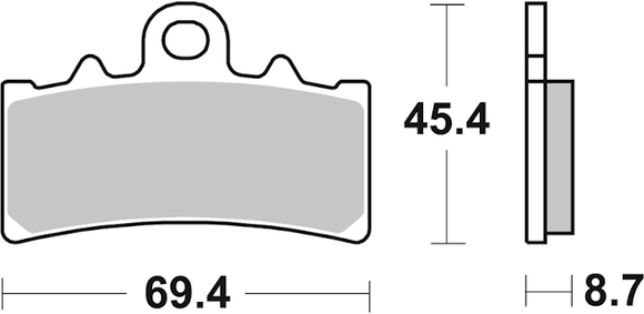 Brembo Sinter Road Brake Pads 07GR18SA