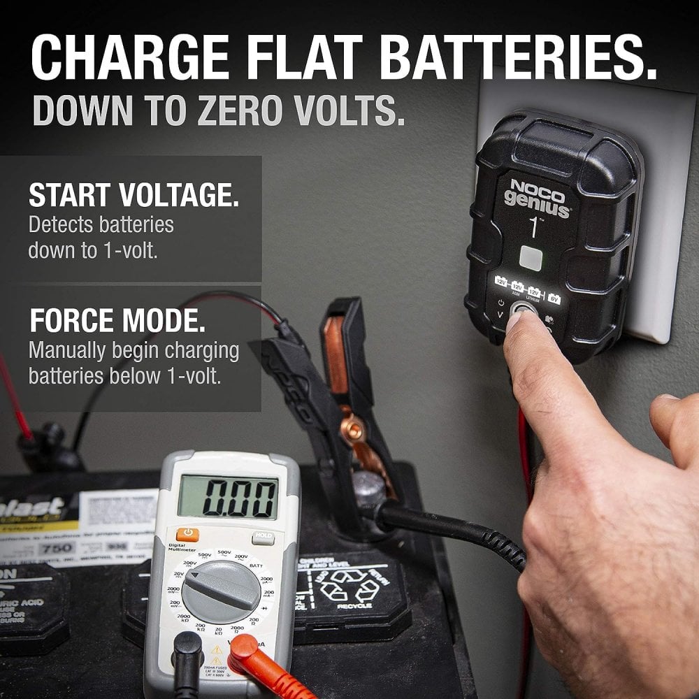 NOCO 6/12V Genius 1 Smart Battery Charger 1A