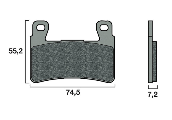 Brembo Sinter Racing Brake Pads 07HO45SR (2x Packs)