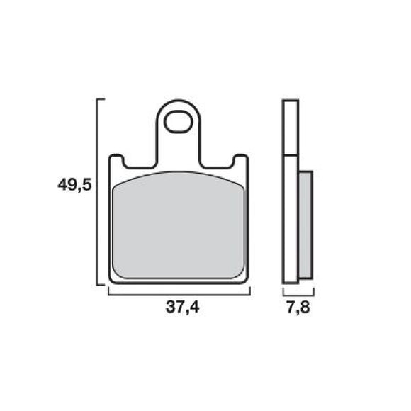 Brembo Sinter Racing Brake Pads 07KA28SC (2x Packs)