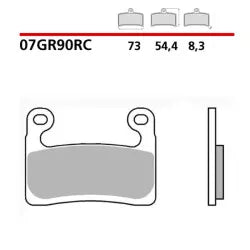 Brembo Racing Ceramic Brake Pads 07GR90RC (2x Packs)