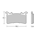 Brembo  Z04 Sintered Brake Pads M578 (2x Packs)-3