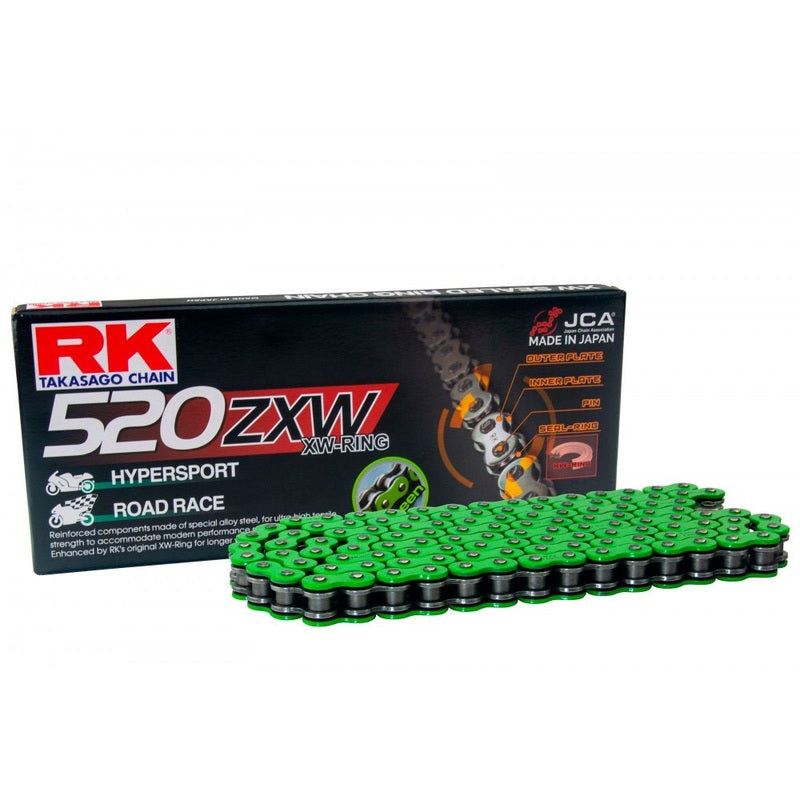 Buy green RK 520 ZXW XW-Ring Chain 120 Links - Choice of Colour