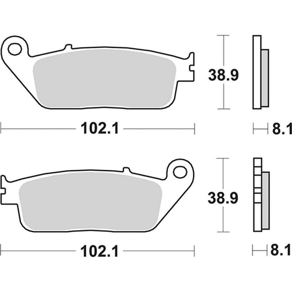 SBS 627RST Racing Sinter Brake Pads(Full Front Set - 2 Packs)