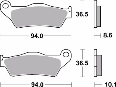 Brembo Carbon Ceramic Brake Pads 07GR03CC (2x Packs)