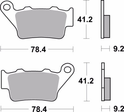 Brembo Sinter Road Brake Pads 07BB02SP - Rear