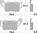 Brembo Sinter Road Brake Pads 07BB02SP - Rear-3
