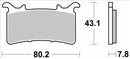 SBS 985HS Street Sinter Brake Pads (Full Front Set - 2 Packs)-2