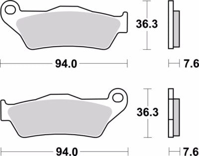 Brembo Sinter Off Road Brake Pads 07BB04SD