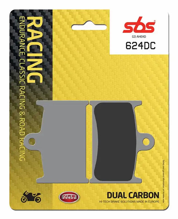 SBS 624DC Dual Carbon Racing Brake Pads (Full Front Set - 2 Packs