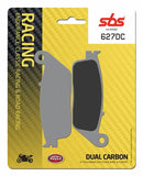 SBS 627DC Dual Carbon Racing Brake Pads (Full Front Set - 2 Packs)-3