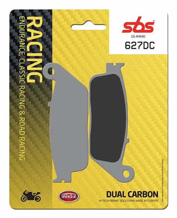 SBS 627DC Dual Carbon Racing Brake Pads (Full Front Set - 2 Packs)