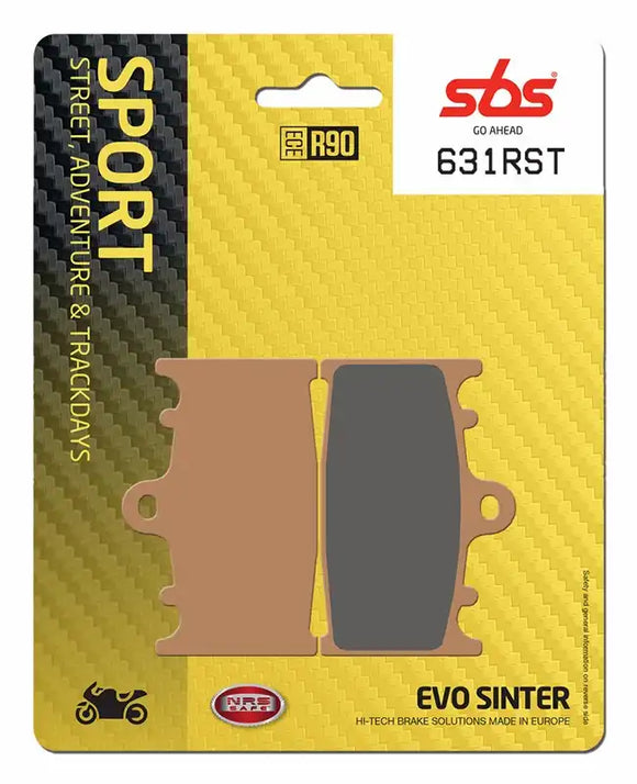 SBS 631RST Racing Sinter Brake Pads (Full Front Set - 2 Packs)