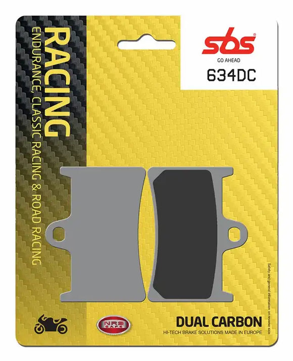 SBS 634DC Dual Carbon Racing Brake Pads (Full Front Set - 2 Packs)