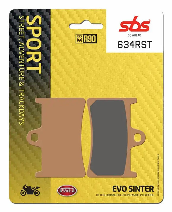 SBS 634RST Racing Sinter Brake Pads (Full Front Set - 2 Packs)