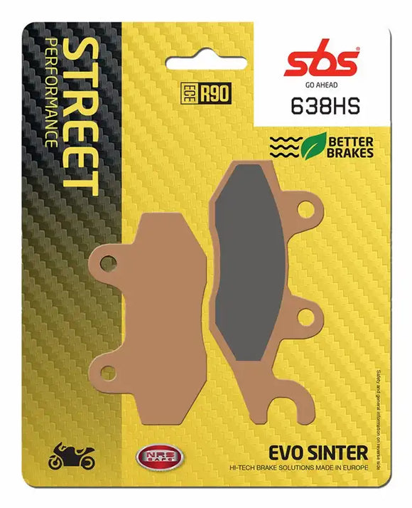 SBS 638HS Street Sinter Brake Pads (1 Set)