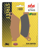 SBS 674HS Street Sinter Brake Pads (Full Front Set - 2 Packs)-3