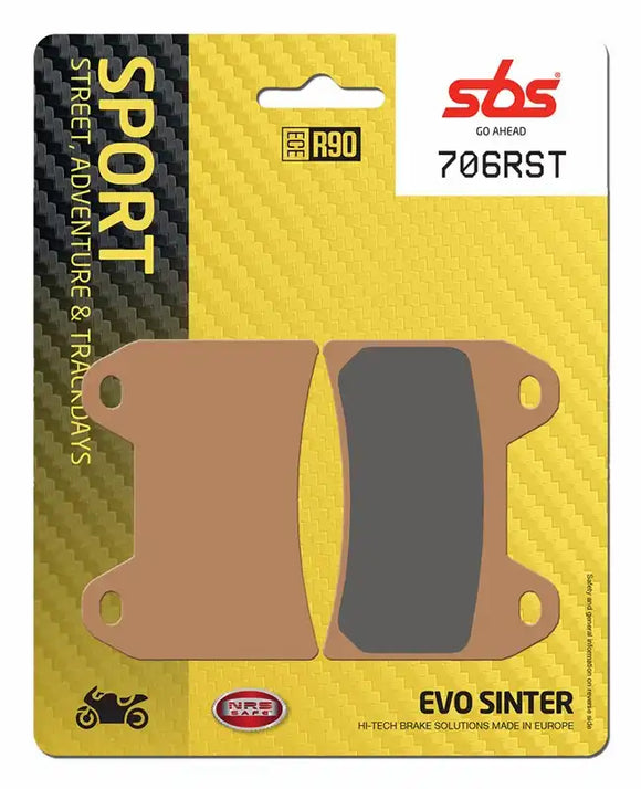 SBS 706RST Racing Sinter Brake Pads (Full Front Set - 2 Packs
