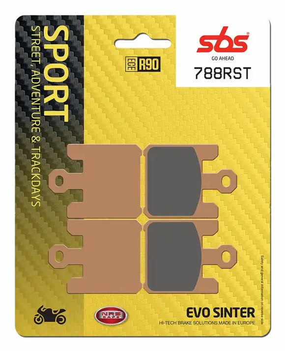 SBS 788RST Racing Sinter Brake Pads (Full Front Set - 2 Packs)